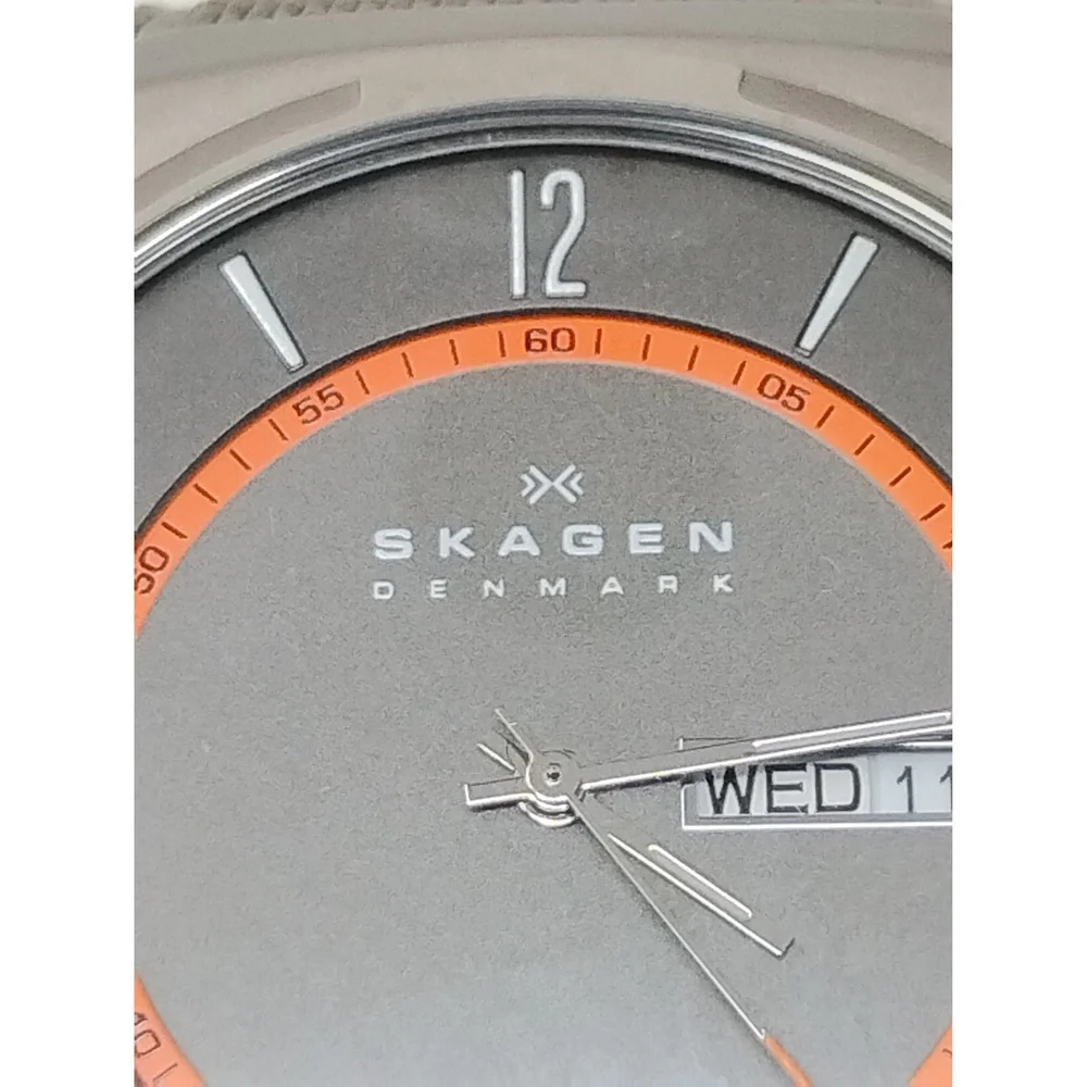 Minimalist Modern Skagen Melbye Titanium Mesh Strap Watch 40mm Dress Accessory